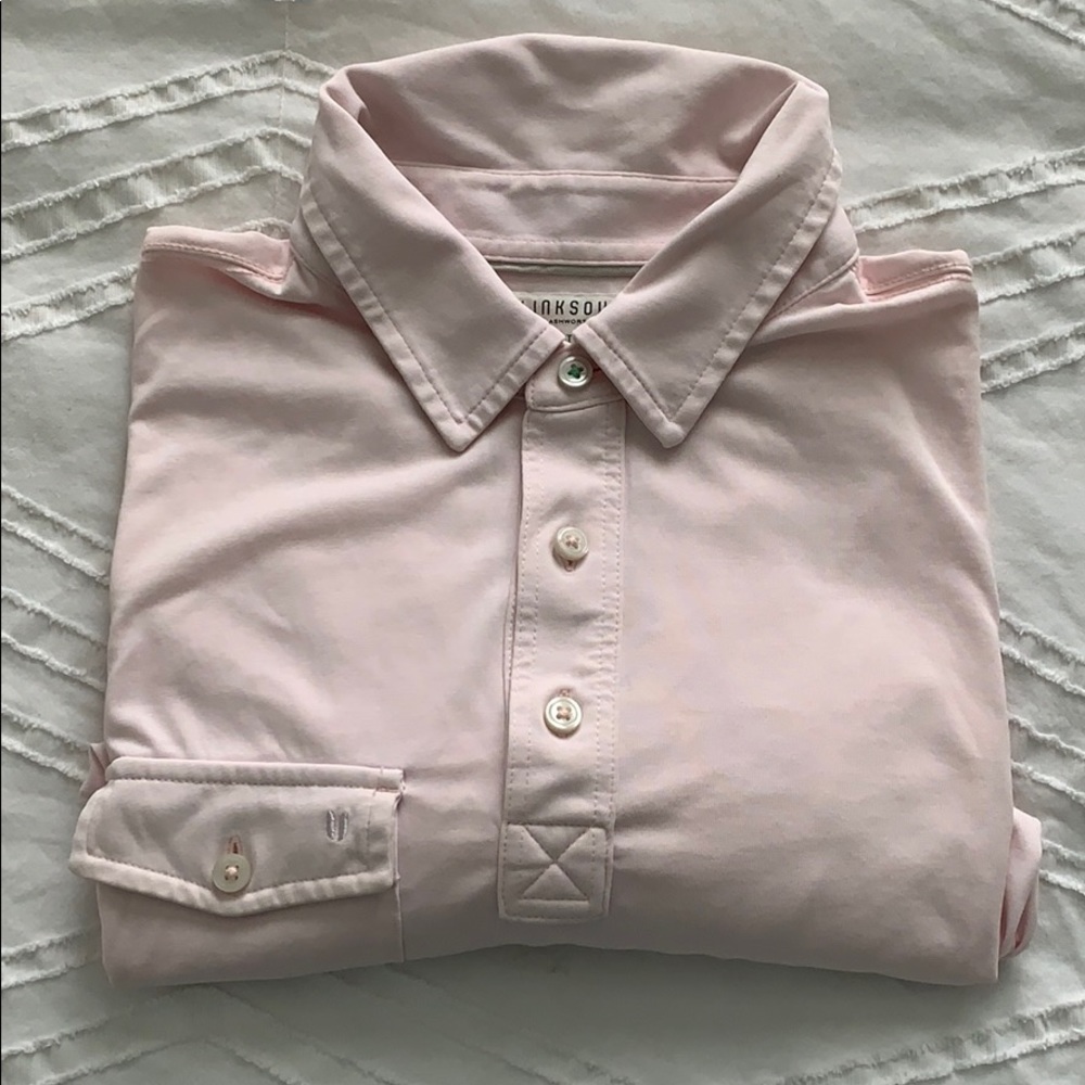Light pink golf shirt